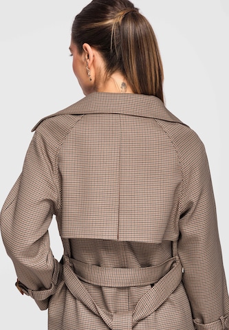 Ombre Between-seasons coat 'Ow-Colc-0120' in Brown