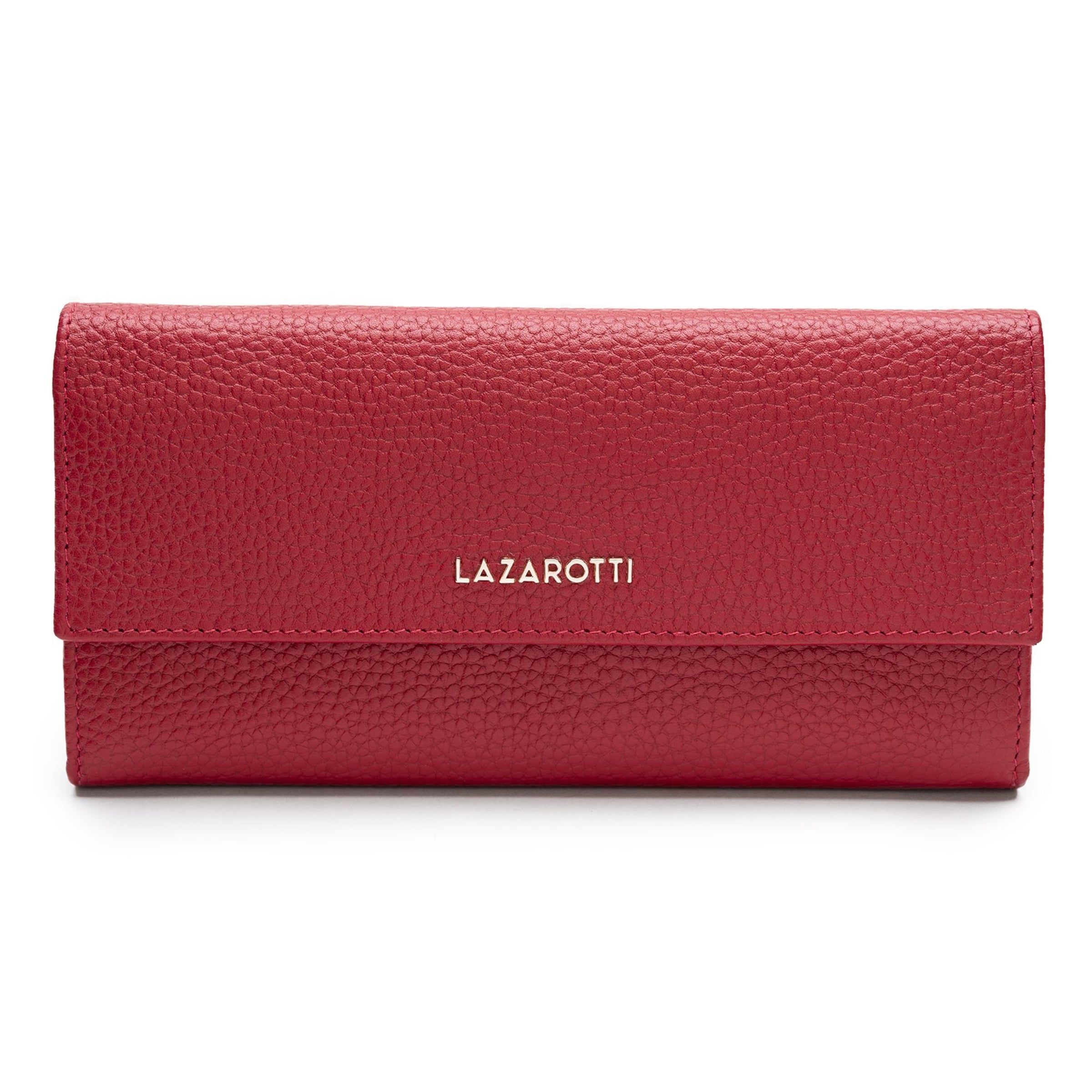 Portamonete 'Bologna' di Lazarotti in rosso: frontale