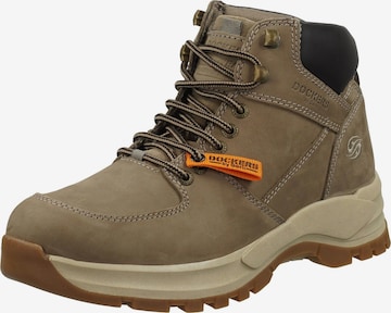 Dockers by Gerli Lace-Up Boots in Brown: front