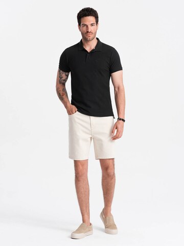 Ombre Shirt 'OM-POBS-0100' in Zwart