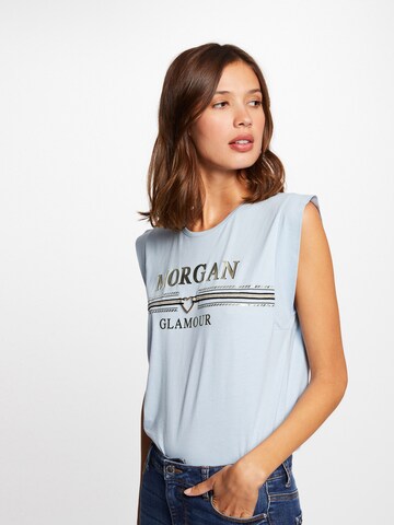 Morgan T-Shirt 'DCOU' in Blau: Vorderseite