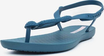 Ipanema T-Bar Sandals 'Artesania' in Blue: front