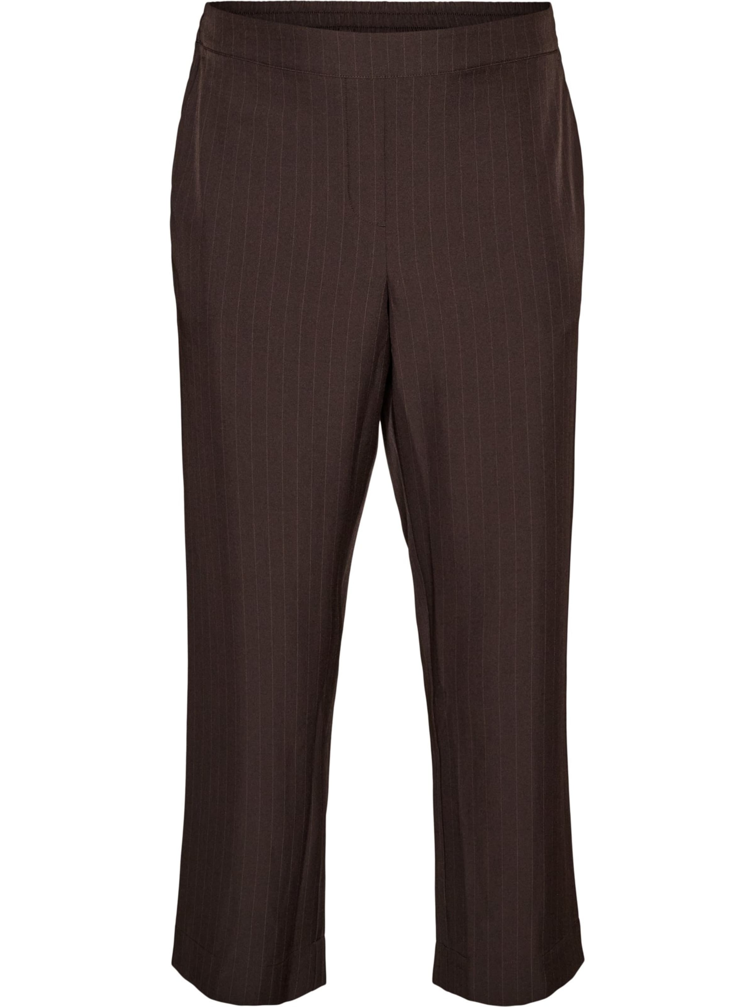 Regular Pantaloni 'LILLOW' de la Zizzi pe maro: față