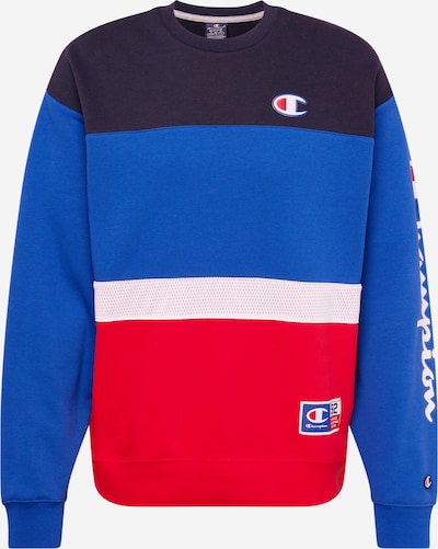 Champion Authentic Athletic Apparel Sweatshirt in blau / navy / rot / weiß, Produktansicht