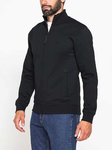 Carrera Jeans Sweatshirt 'Full Zip' in Black