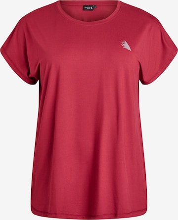 raudona Zizzi Marškinėliai 'ABASIC': priekis