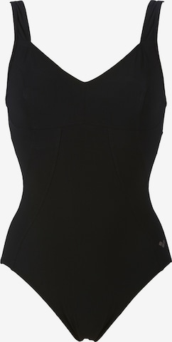 ARENA Bustier Formgivende badedragt 'BODYLIFT VERTIGO C-CUP' i sort: forside