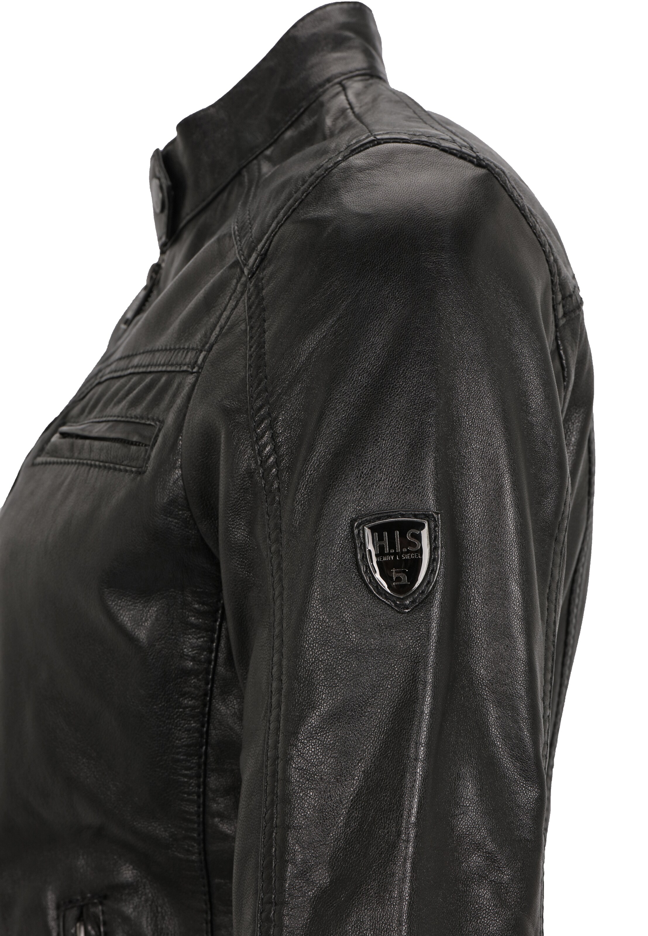 Frauen H.I.S Top 100 H.I.S Lederjacke in Schwarz - EP63272 Frauen H.I.S Top 100 H.I.S Lederjacke in Schwarz - EP63272