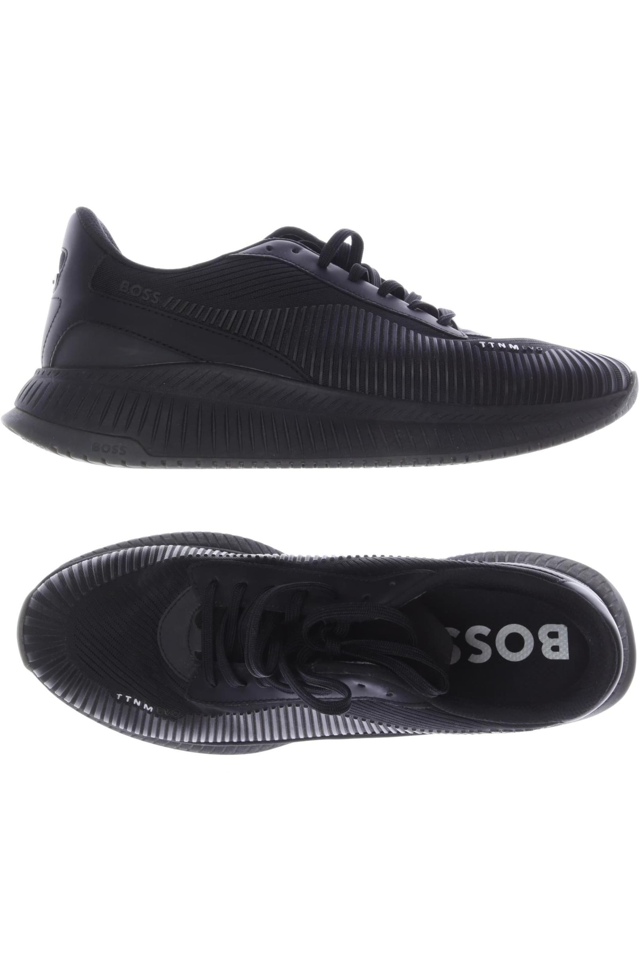 BOSS Black Sneakers & Trainers in 45 in Black: front