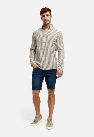 INDICODE JEANS Regular fit Button Up Shirt 'Terra' in Blue