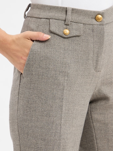 Cambio Regular Pleat-front trousers ' Krystal ' in Grey