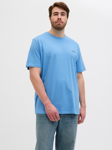 Maglietta 'JJENoa' di Jack & Jones Plus in blu: frontale