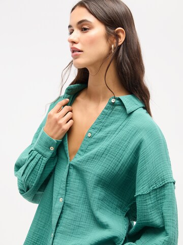 Pull&Bear Bluse in Grün