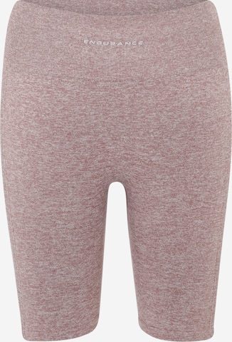 ENDURANCESkinny Sportske hlače 'Maidon' - smeđa boja