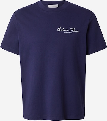 Calvin Klein Jeans Regular Тениска '20S MARCH' в синьо: отпред