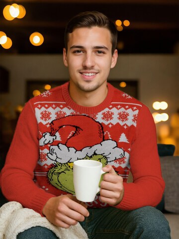 The Grinch Sweater 'Weihnachtspullover Merry Grinchmas' in Red