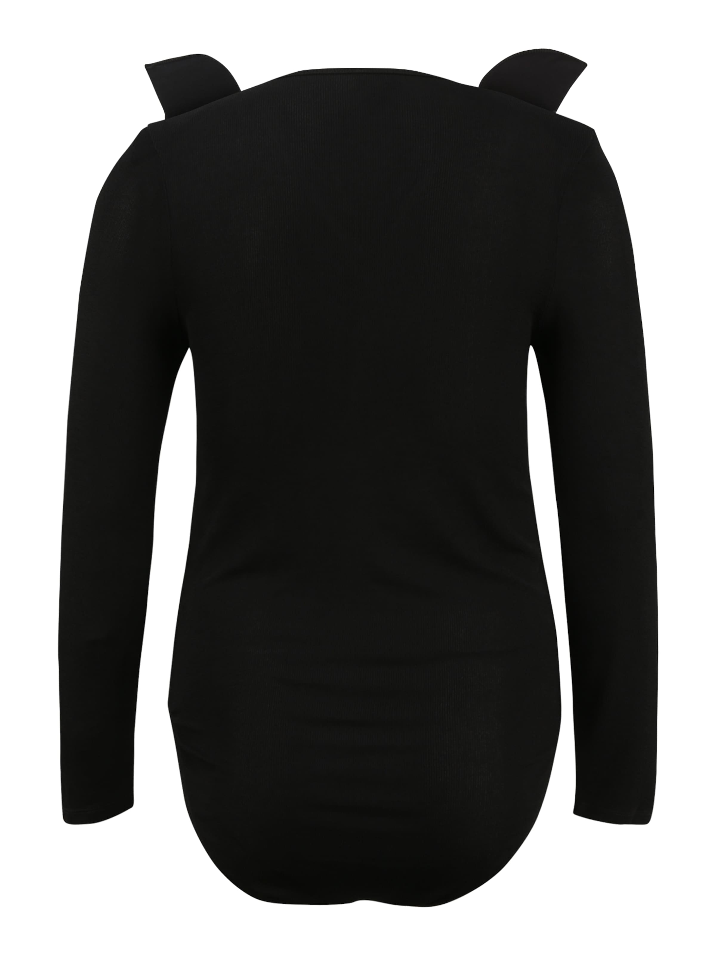 River Island Plus Tričkové body – černá