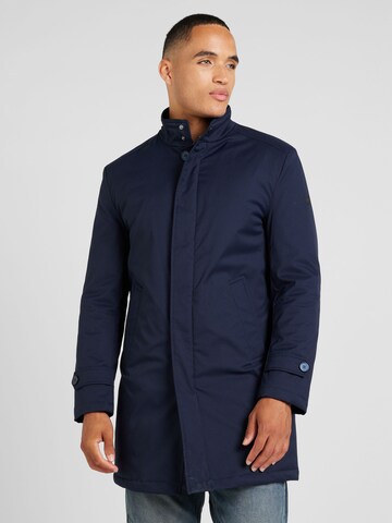 Bruun & Stengade Between-Seasons Coat 'Bedford' in Blue: front