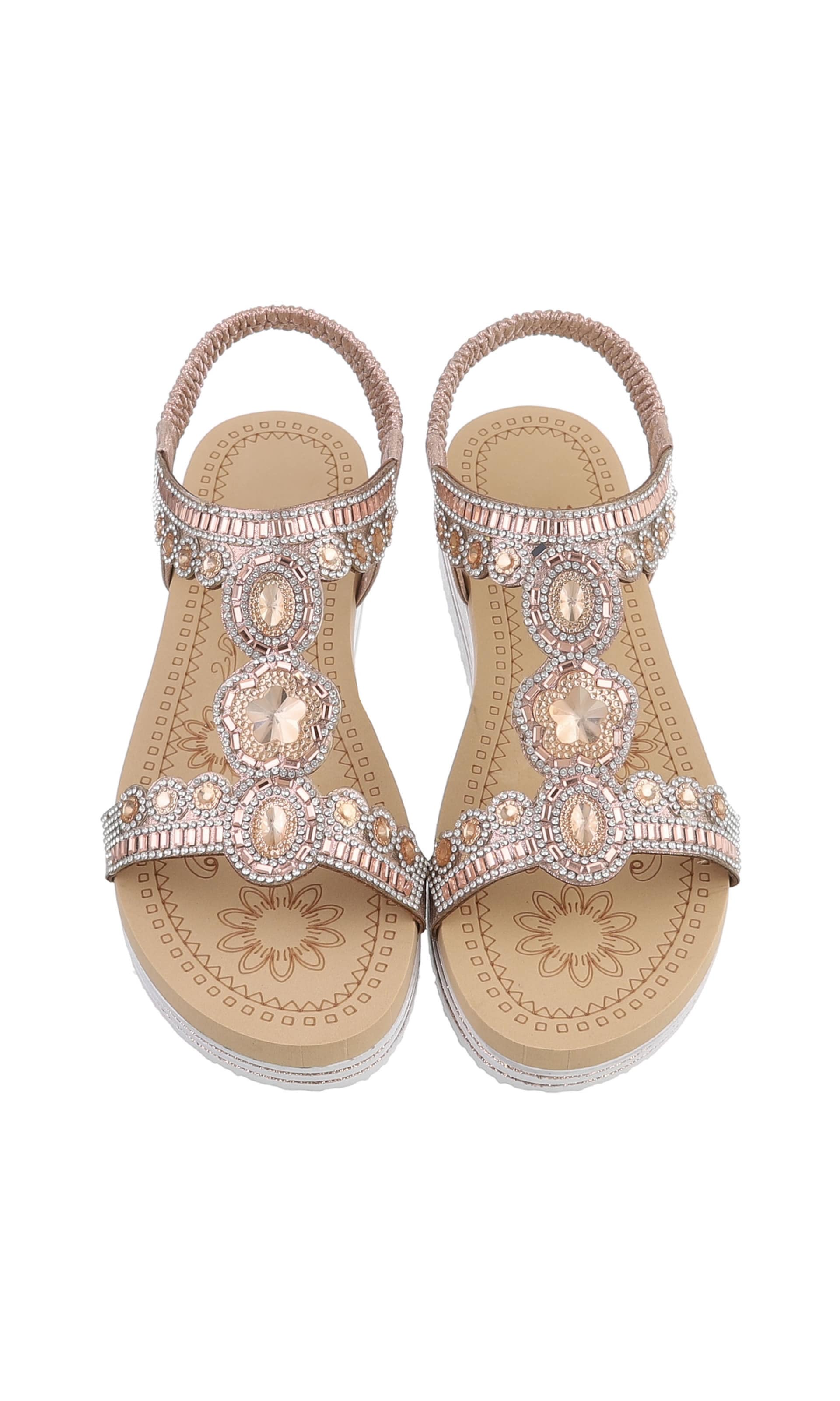 Ital-Design Sandale in Beige