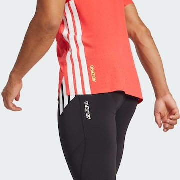 ADIDAS PERFORMANCE Skinny Sportbroek 'Adizero' in Zwart