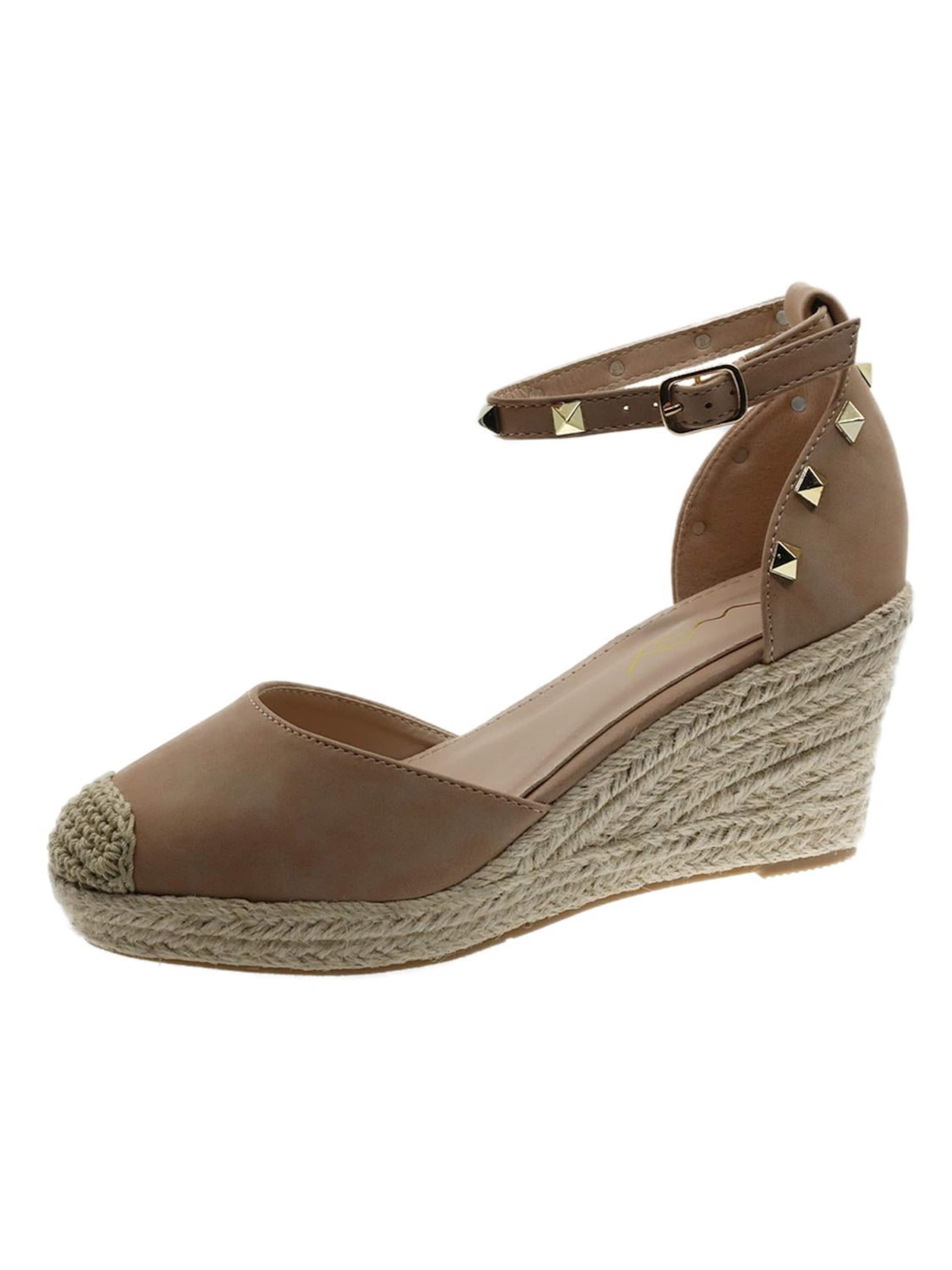 Beppi Sandaal 'Casual Wedge Sandal' in Bruin: voorkant