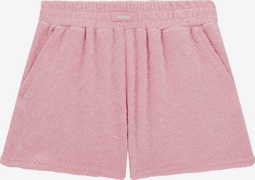 GUESS Regular Pants in Pink: front