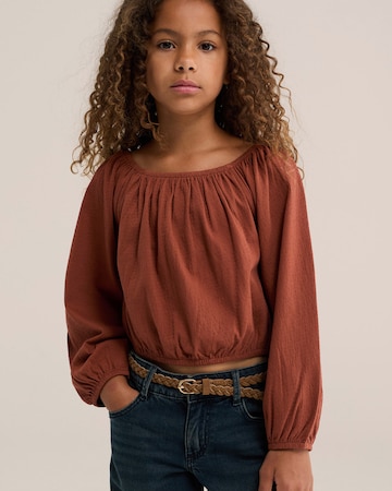 Chemisier WE Fashion en marron : devant