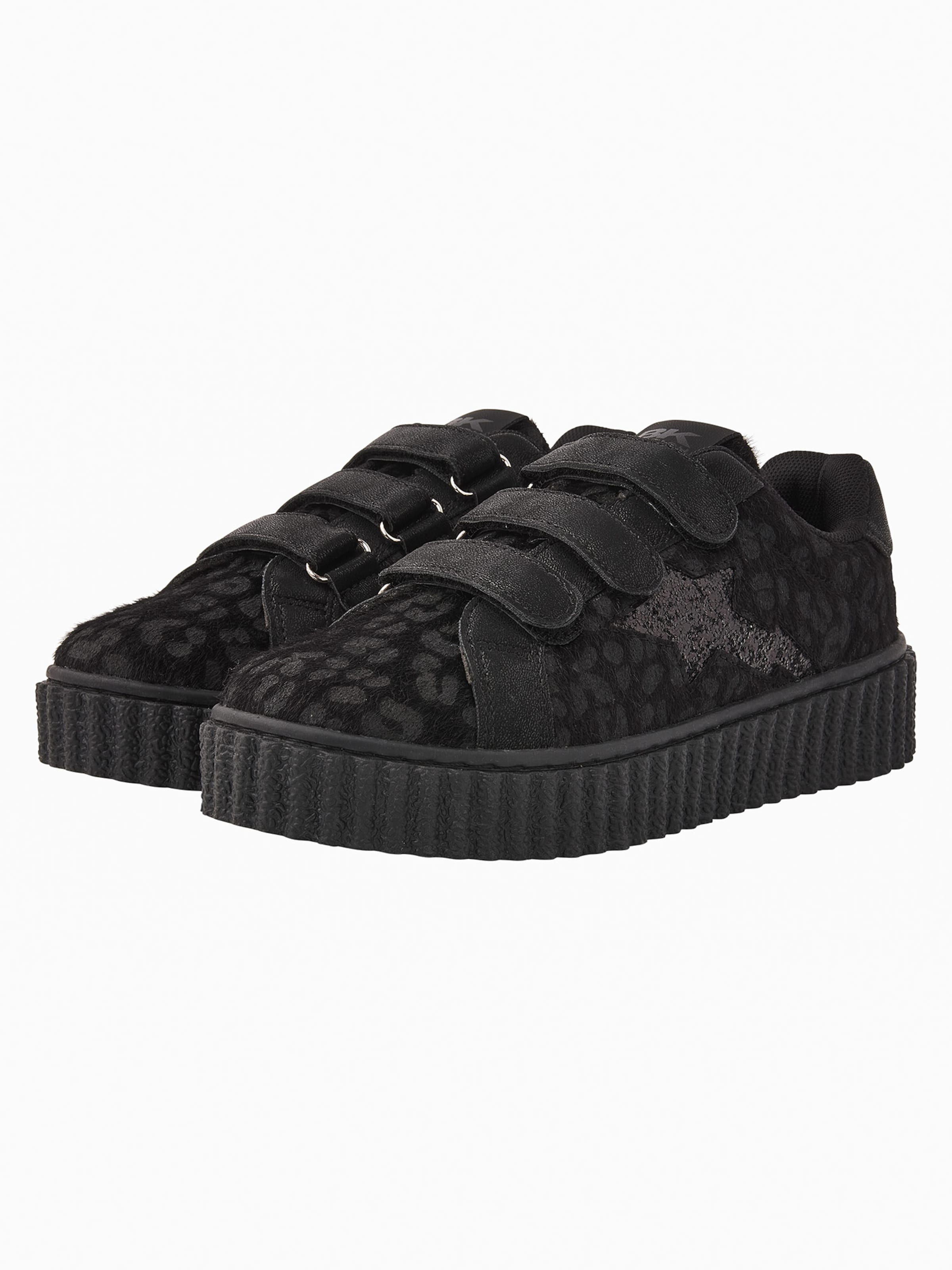 Baskets basses ' BLISS VELCRO ' BRITISH KNIGHTS en noir : devant