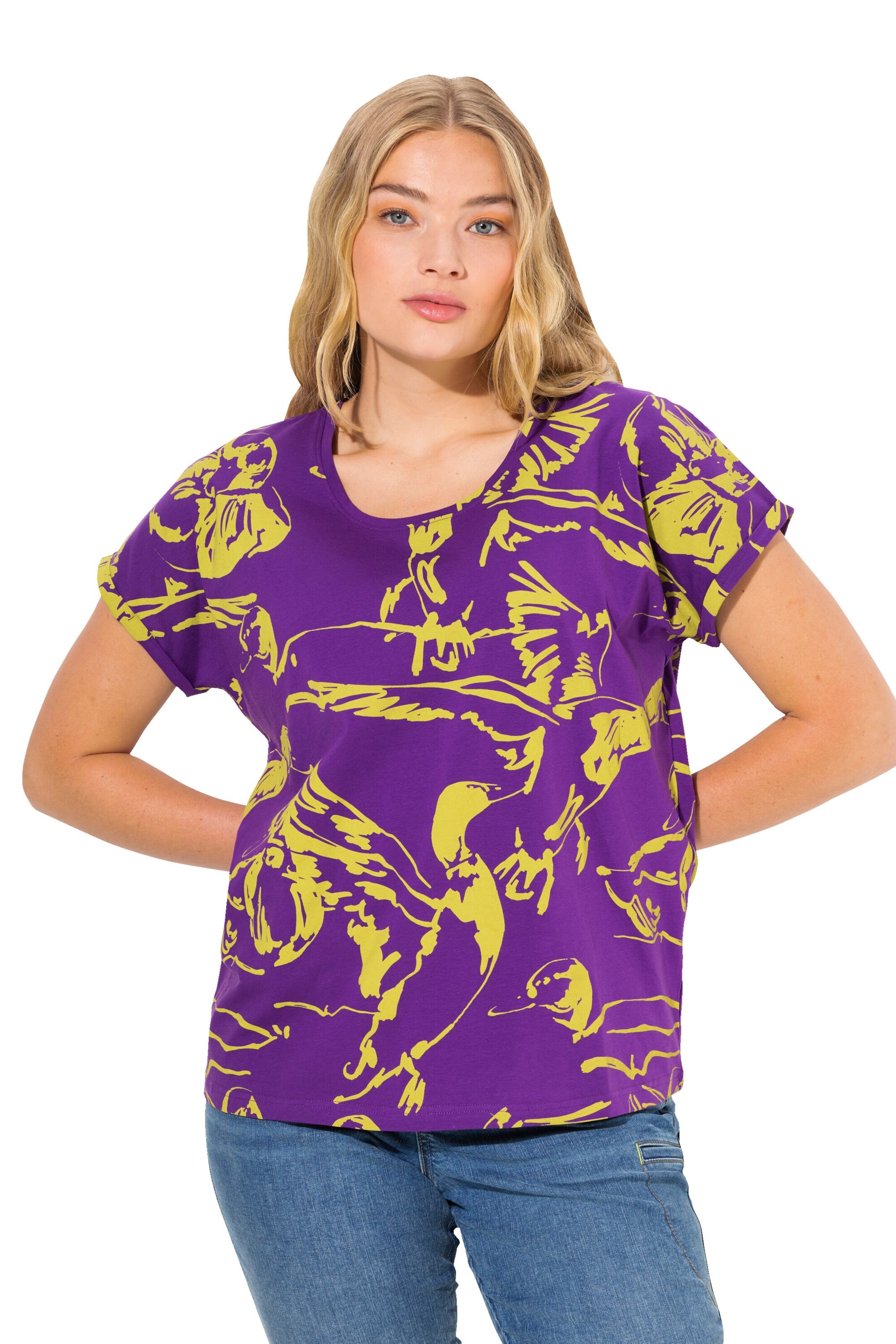 T-shirt LAURASØN en violet : devant