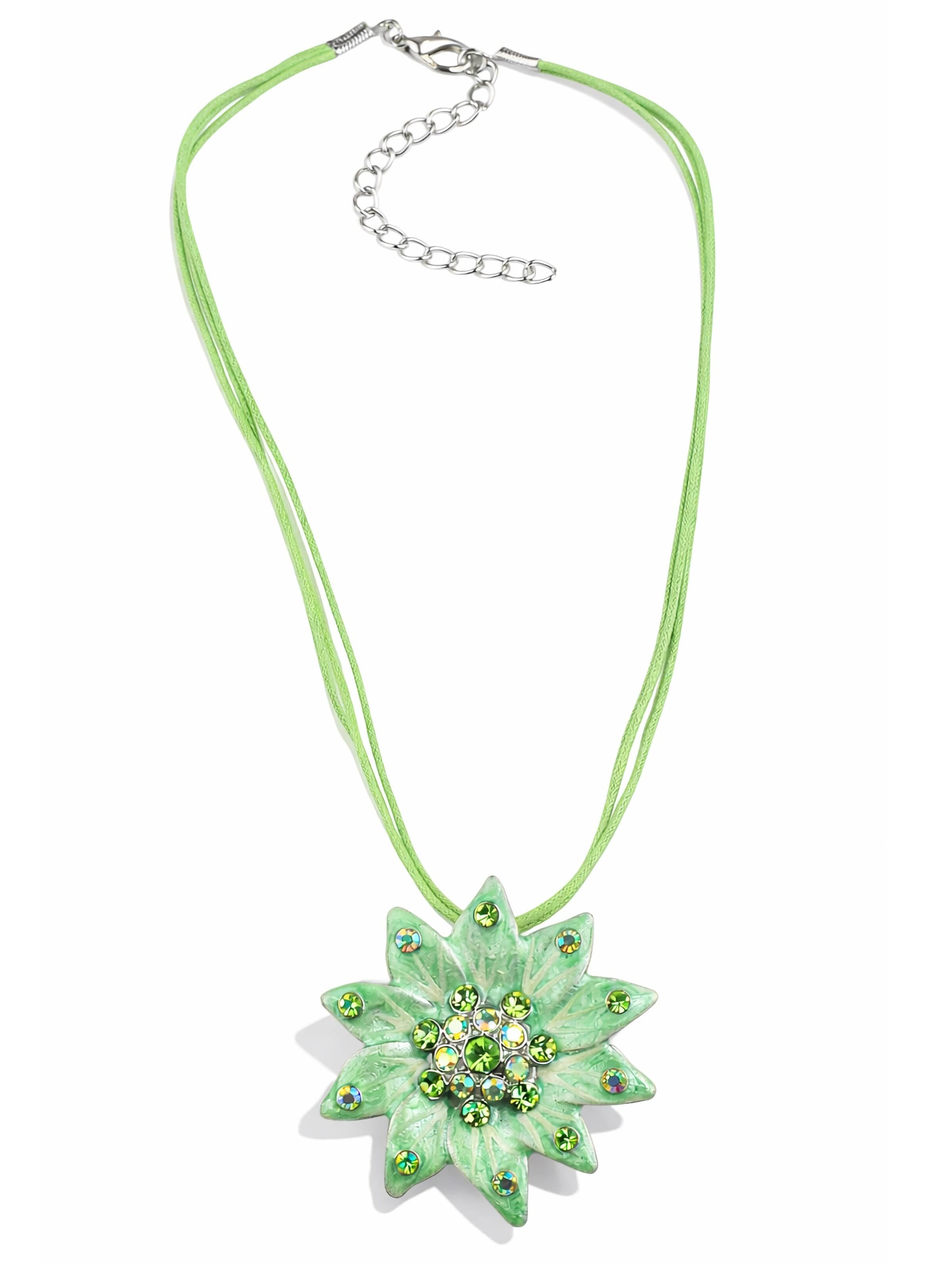 COLLEZIONE ALESSANDRO Necklace 'Sevilla' in Green: front
