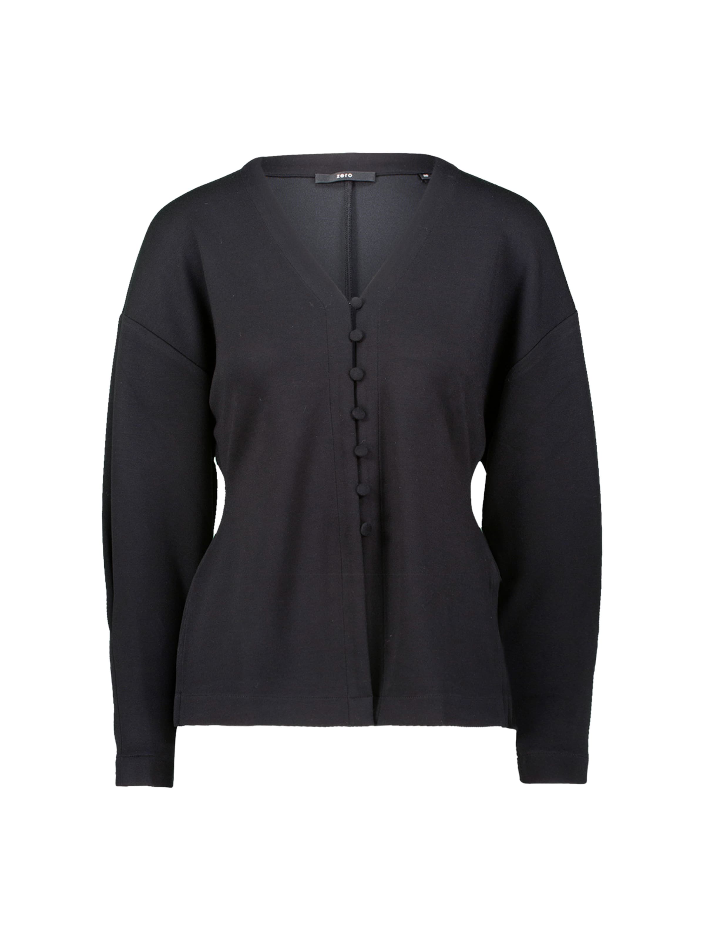 Giacca di felpa di zero in nero: frontale