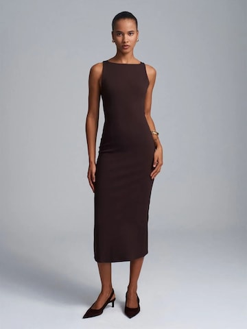 Dilvin Dress 'Midi' in Brown: front