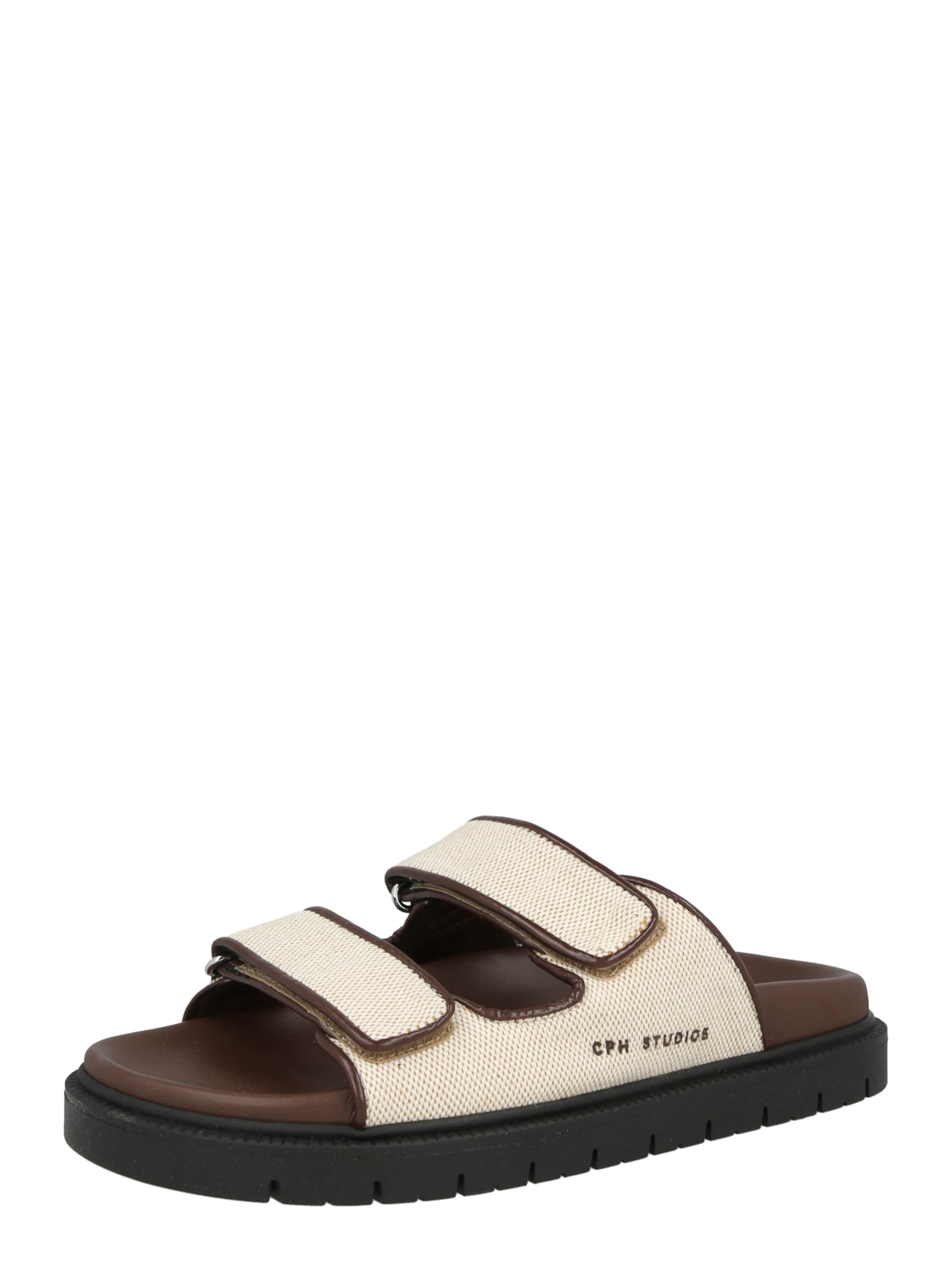 Copenhagen Studios Muiltjes '704' in de kleur Crème, Productweergave