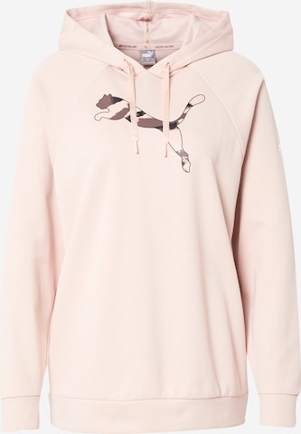 PUMA - Sweatshirt de desporto em rosa: frente