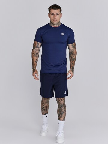 SikSilk T-Shirt in Blau