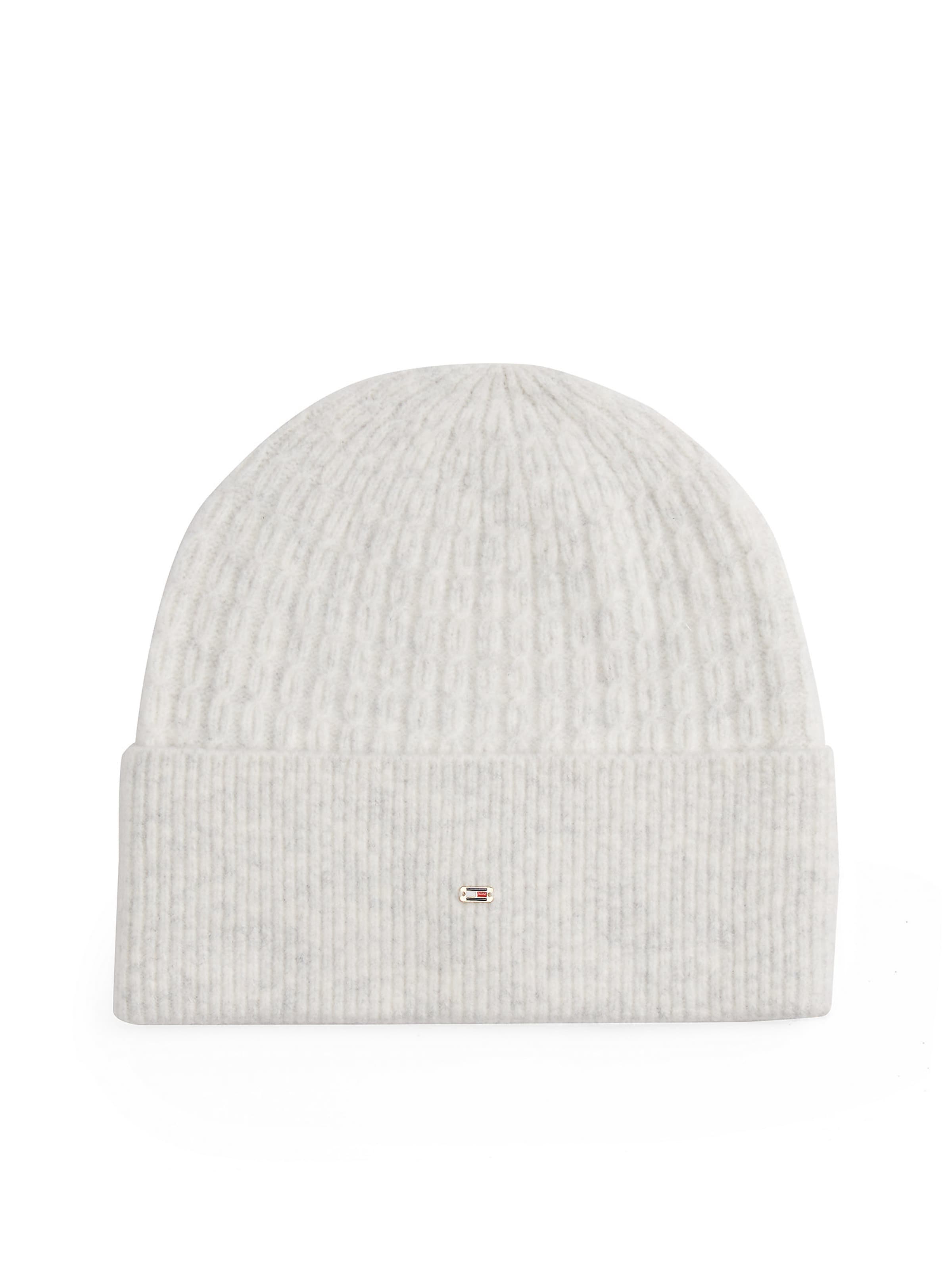 TOMMY HILFIGER Beanie in Grey: front