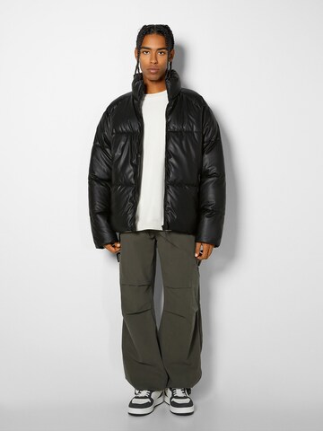 Bershka Between-season jacket in Black