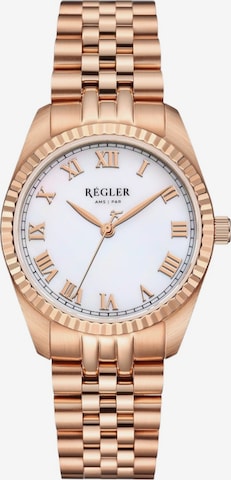 Montre à affichage analogique 'Régler Infinité Steel Silver/Rose Gold - Pearl' Régler en or : devant