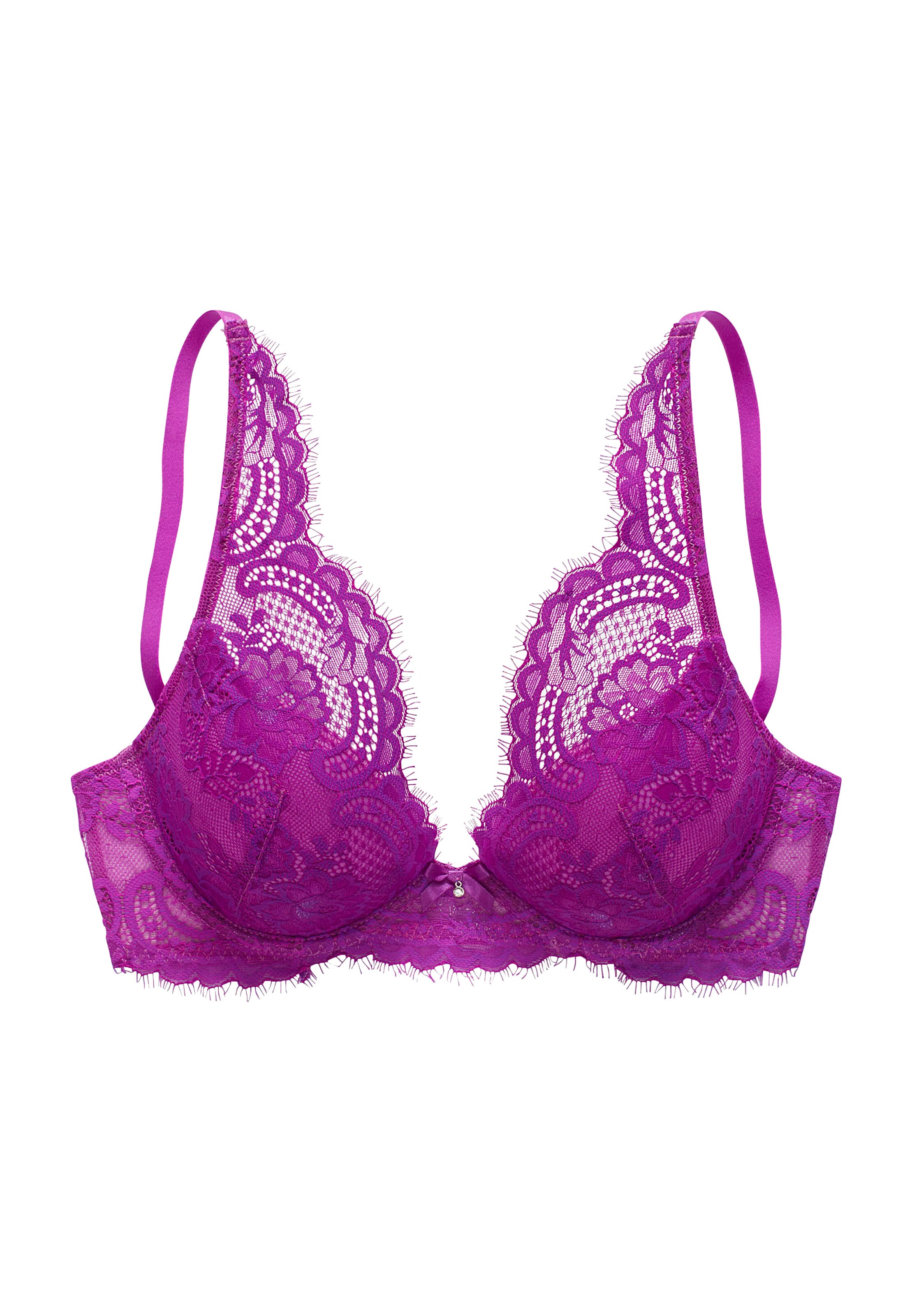 LASCANA T-shirt Bra in Purple: front