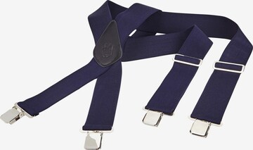 Jan Vanderstorm Suspenders in Blue: front