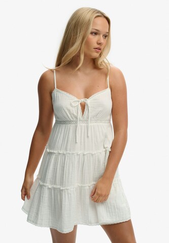 Superdry & Co Zomerjurk in Wit: voorkant