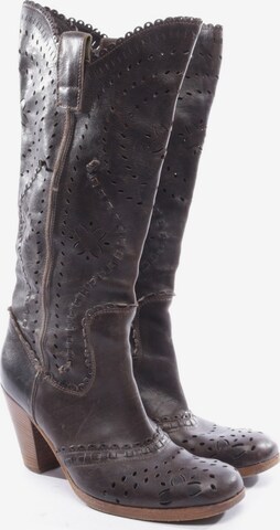 MOMA Dress Boots in 37 in Brown: front