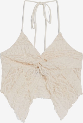 Bershka Top in Beige: front