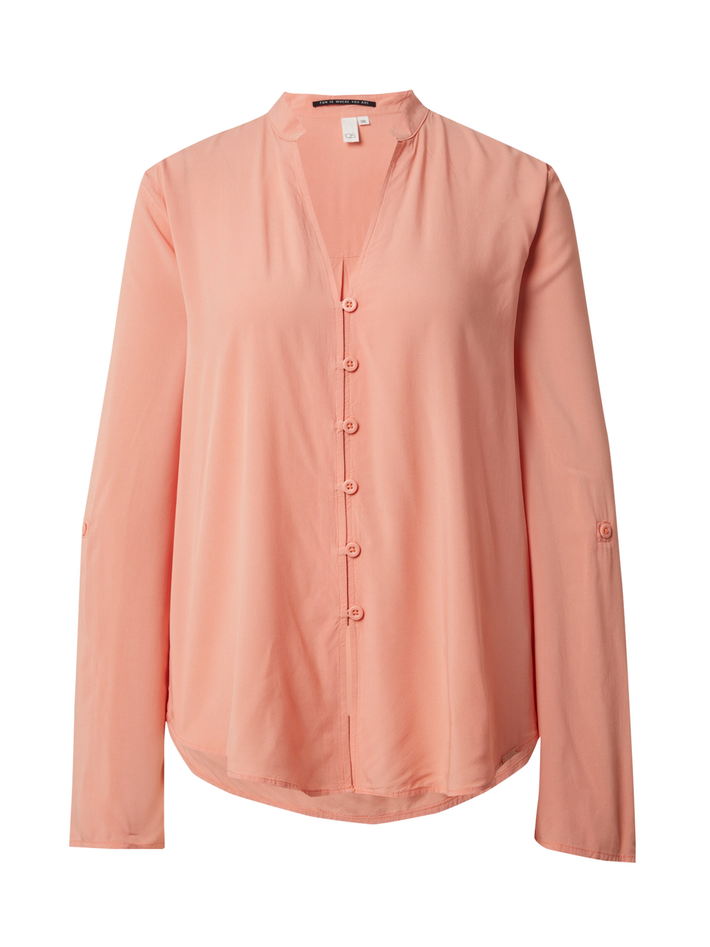 QS Bluse in Orange: Vorderseite