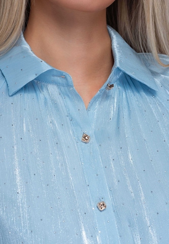 Ombre Blouse in Blauw