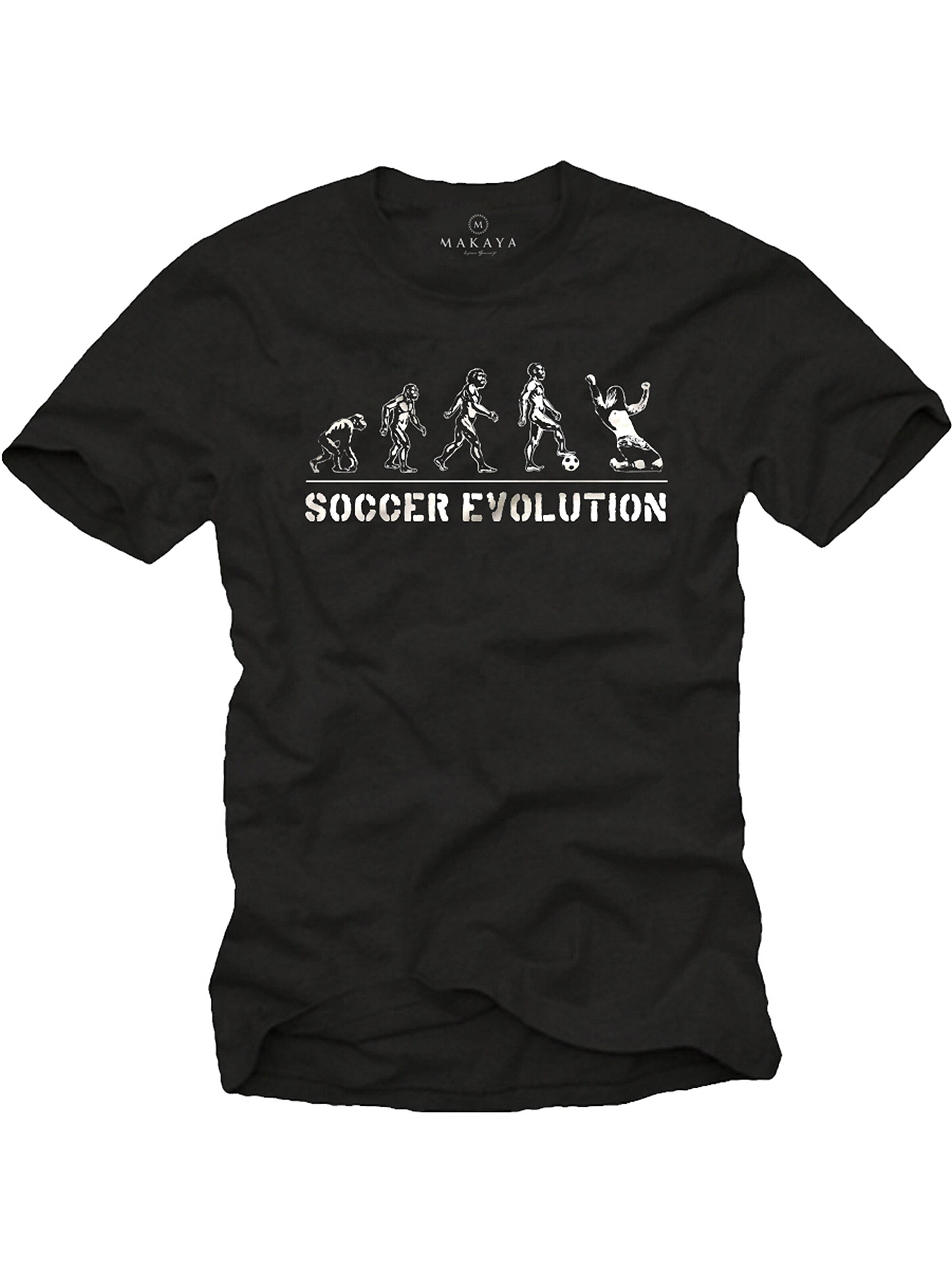 MAKAYA Shirt 'Soccer' in Black: front