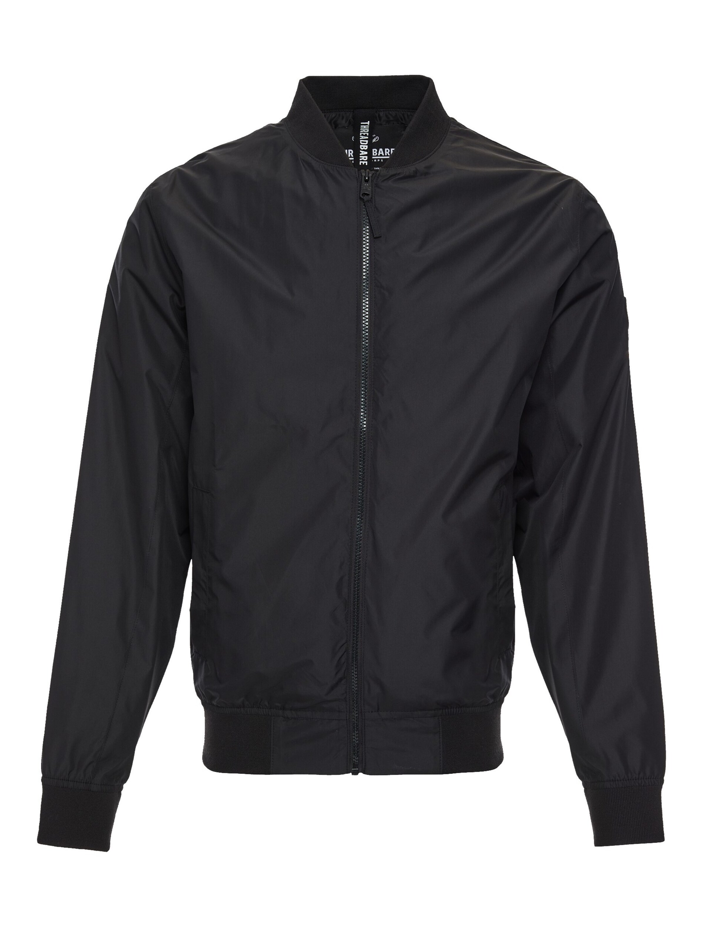 Threadbare Jacke 'Rudie' in Schwarz: Vorderseite