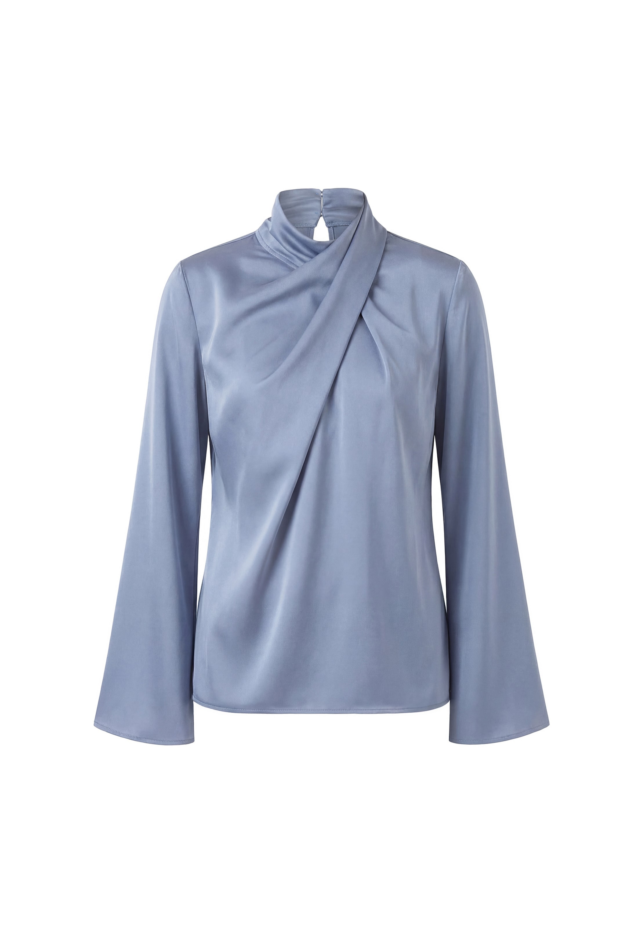 usha WHITE LABEL Blouse 'Festive' in Blauw: voorkant