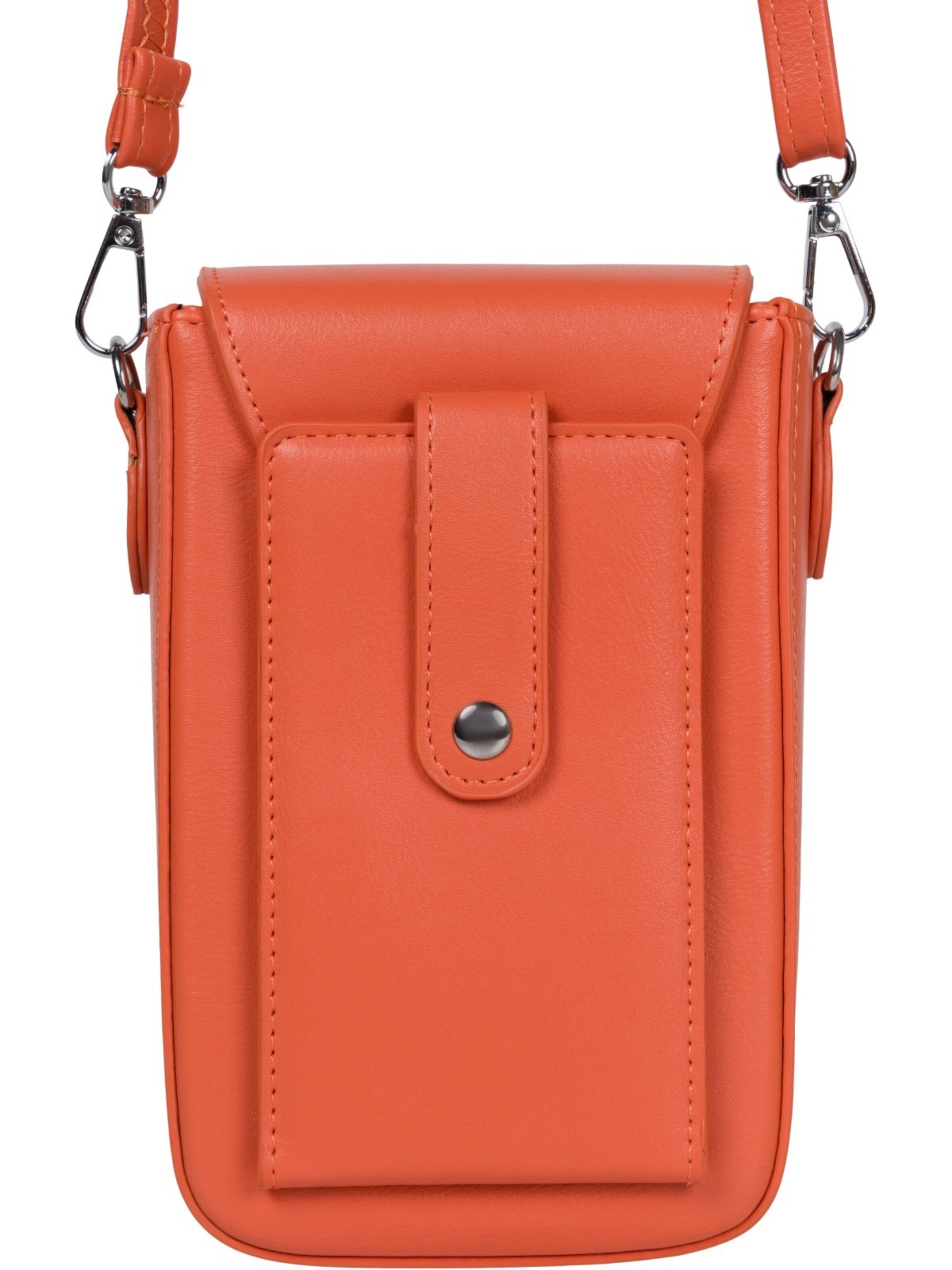 styleBREAKER Umhängetasche 'Box Bag Umhängetasche Uni'‌‌‌‌‌‌‌ in Orange