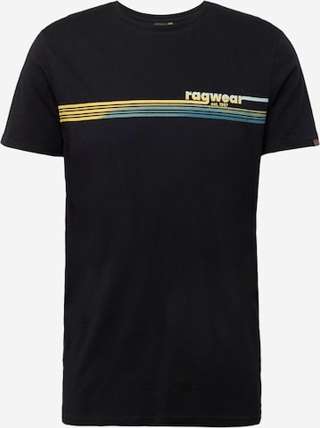 T-Shirt 'HAKE' Ragwear en noir : devant